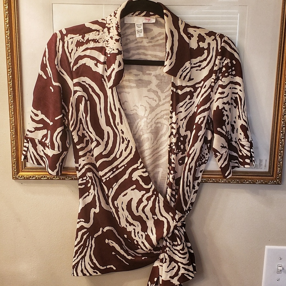 Diane Von Furstenberg Vintage Wrap Top